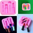 thumbnail image 1 of Agiferg Makeup Tools Lipstick Cake Shape 3D Silicone Soap Chocolate Candy Baking Molds, 1 of 3