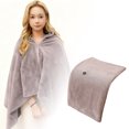 thumbnail image 2 of Hearth & Gear Heated Shawl Wrap Heating Blanket For And Full Warmth Fast Heating Technology Adjustable Temperature Settings Machine Washable Design Happy Heat Hand Warmer Floor Pedals Sitting, 2 of 7