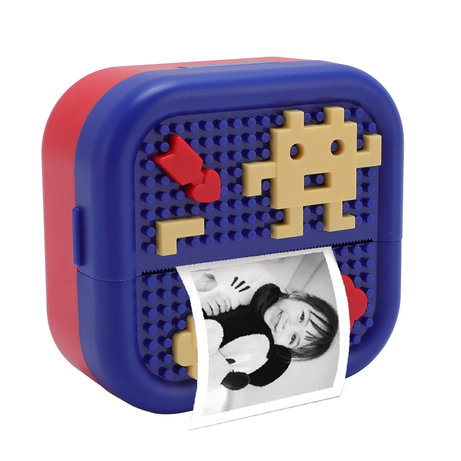 Mini Thermal Printer, Multifunctional Puzzle Pattern Portable Pocket Thermal Printer  for Study Notes