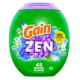 thumbnail image 2 of Gain Super Flings Laundry Detergent Pacs, Dewdrop Dream scent, irresistibly clean and fresh washing detergent laundry soap pacs, 45 Count, 2 of 16
