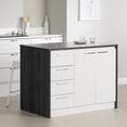 thumbnail image 1 of South Shore Myro Kitchen Island with Storage, in Gray Oak and White, 1 of 21