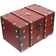 thumbnail image 1 of Wooden Jewelry Organizer Retro Jewelry Case Earring Necklace Storage Box Gift Box, 1 of 8