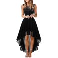 thumbnail image 1 of XDZJLR Robes pour Femmes Formelles Cocktail Soirée Élégantes pour Mariage Festives Sans Manches Robe de Demoiselle d'Honneur, 1 of 5
