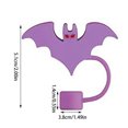 thumbnail image 2 of 3D Bat Straw Covers Cap For Cup Cute Bat Straw Topper Funny Mini Split Stand Ground plus plus Tube Pencil for Classroom Umbrellas for Drinks for Kids Umbrellas Reusable, 2 of 3