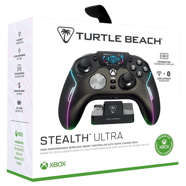 Turtle Beach® Stealth™ Ultra – Manette sans fil haute performance avec station de charge rapide