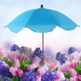 thumbnail image 5 of Large Garden Parasol for Potted Plants | Outdoor Sun & Rain Protection Umbrella with Stake | 47" Shade Canopy | Durable Metal Frame & Rubberized Cloth Cover, 5 of 5