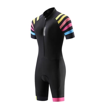 jinwen Combinaison de Triathlon avec Rembourrage Femmes Natation Course Cyclisme Combinaison Peau TG