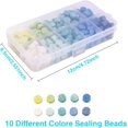 thumbnail image 3 of Ensemble de 24 Couleurs de Perles de Cire Octogonales pour Scellement, Tampon de Scellage de Cire, 3 of 7