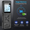thumbnail image 2 of RONY 64GB Digital Voice Recorder: 2324 Hours Voice Activated Recording Device USB Charge with Playback for Lectures Meetings, 2 of 9