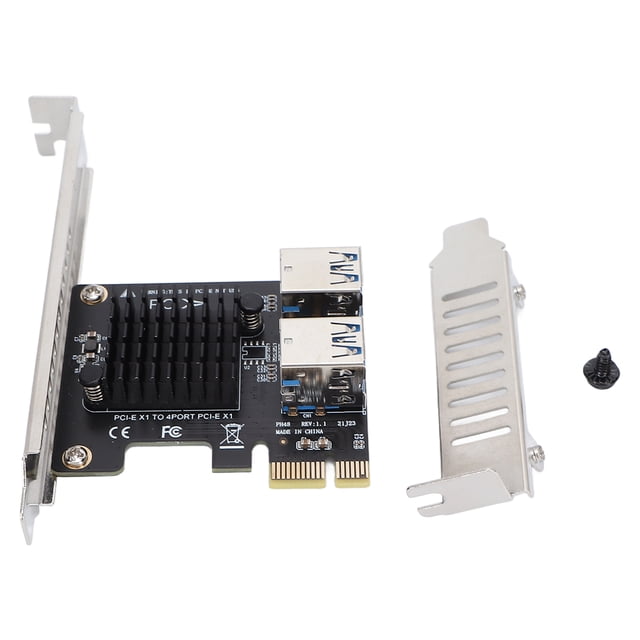 Carte d'Extension PCI E 1 à 4 Ports PCIE Brancher la Conception Anti-Interférence Carte Montante PCIE pour Bureau