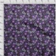 thumbnail image 4 of oneOone Coton Flex Moyen Violet Tissu Floral Rétro Robe Tissu Tissu Imprimé par la Cour 40 Pouces de Large, 4 of 5