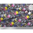 thumbnail image 2 of Soimoi Gray Cotton Duck Fabric Circle & Triangle Geometric Printed Fabric 1 Yard 42 Inch Wide, 2 of 5