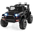 thumbnail image 1 of Patiojoy 12V Kids Ride On Car Electric Vehicle Jeep with Parental Remote Music Horn Headlights Slow Start Function Black, 1 of 10