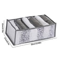 thumbnail image 4 of Birdeem Foldable Printed Mesh Underwear Shirt Leggings Jeans Drawer Storage Box, 4 of 10