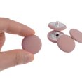 thumbnail image 4 of Unique Bargains 10pcs 36L Fabric Cloth Covered Button 23mm Round Metal Shank Sewing Buttons for Suits Dress Blouses, Deep Pink, 4 of 5