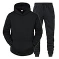 thumbnail image 2 of Kcodviy Men Autumn and Winter Big Mens Suits Set Leisure Solid Color Colorful Mens Dress Suits Zipper Sweater Pants Sports Haptic Suits Suit, 2 of 9