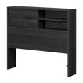 thumbnail image 2 of South Shore Fynn Twin Bookcase Headboard with Storage, in Gray Oak, 2 of 12