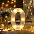 thumbnail image 1 of EGNMCR Alphabet LED Digital Lights Light Up White Plastic Digital Standing Hanging J Digital light, 1 of 2