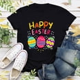 thumbnail image 1 of EGNMCR T-Shirts de Pâques pour Femmes Imprimé de Pâques Manches Courtes Blouse T-Shirt, 1 of 5