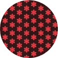 thumbnail image 1 of Ahgly Company Machine Washable Indoor Round Transitional Saffron Red Area Rugs, 5' Round, 1 of 7