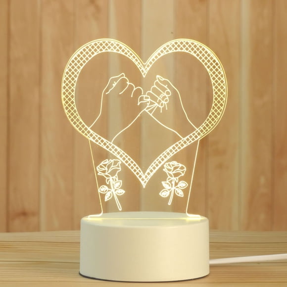 RKSTN Night Light LED Night Light Animals Bulbing Light For Kids Toy Christmas Birthday Gifts USB Visual Wrong Lighting For Bedroom Living-Room Led Lights