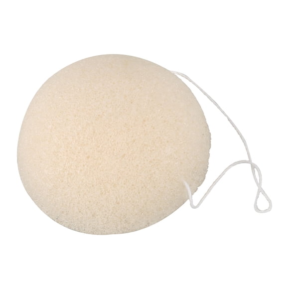 Face natural konjac cleaning sponge - White,1 X natural konjac sponge,White
