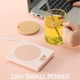 thumbnail image 4 of Meitianfacai Constant Temperature Cup Pad Heating Automatic Heat Preservation Cup, Pink, 4 of 5