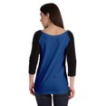 thumbnail image 3 of Inkmeso Womens Color Block Raglan Quarter Sleeve TShirt Baseball Tee Casual Sports Jersey Top, 3 of 8