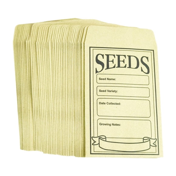 davian 100 Seed Packets, Organizer Bags, Multi-purpose Small Bags Made of Paper for Collecting And Storing Seeds for Fruit And Flower Plants