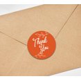thumbnail image 4 of Darling Souvenir Round 45 Pcs Leaf Vines Thank You Stickers Orange Wedding Envelope Seal-1.6 Inches, 4 of 4