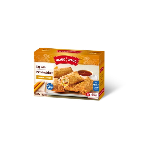 Pâtés Impériaux au poulet Wong Wing 10 pâtés au poulet avec sauce