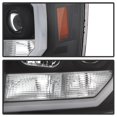 thumbnail image 5 of Spyder Automotive Headlight Assembly 5083630 Version 2; Halogen Bulb; Projector Beam With LED Bar Style Daytime Running Light; Clear Lens; Black Plastic Housing; Set of 2, 5 of 5