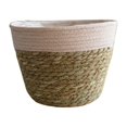 thumbnail image 2 of Straw Flowerpots Flower Baskets Stylish & Versatile Storage Basket For Living Room Porch Balcony, 2 of 2