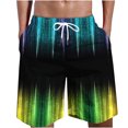 thumbnail image 1 of Penkiiy Mens Rainbow Swim Trunks Swim Shorts with Mesh Lining Funny Swimwear Bathing Suits L Black, 1 of 4