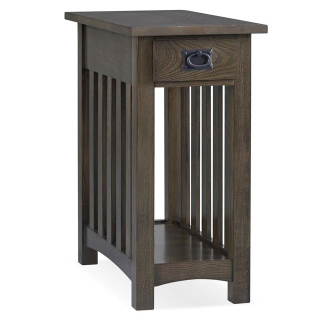 Leick Furniture Mission Impeccable Solid Wood End Table in Lush Dark Earth