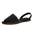 thumbnail image 2 of LSLJS Women's Summer New Buckle Fish Mouth Sandals Solid Color Flat Shoes, Flats Shoes, 2 of 8