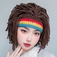 thumbnail image 3 of Cool Retro Hippie Wool Hat, Eye-Catching Dreadlock Wig Hat, Photo Props, Party Supplies, Stage Performance Accessories, 3 of 6