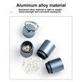 thumbnail image 4 of WRKEKC Boîte à Pilules Étanche en Aluminium, Kit d'Urgence Compact pour Randonnée Camping, Conteneur de Médicaments Portable avec Couvercle Scellé, Sécurité Voyage, 4 of 6