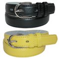 thumbnail image 1 of CTM® Ceinture Habillée en Cuir de Base pour Enfant (Lot de 2 Couleurs), 1 of 3