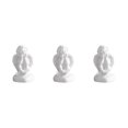 thumbnail image 4 of Maytalsory Resin White Angel Statue Elegant Desktop Decor Collection Window Props for Christmas holding face 3Set, 4 of 6