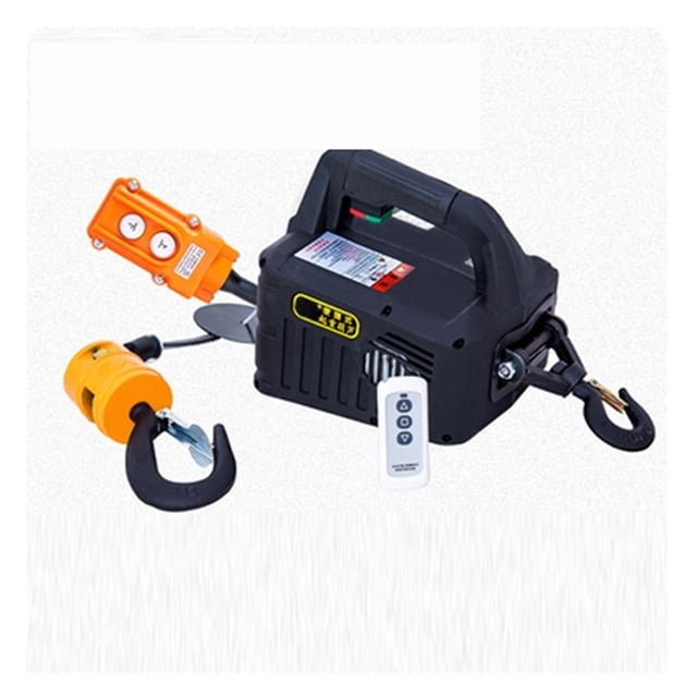 500kg Remote Control Crane Hoist Wire Rope Electric Hoist Aluminum Shell Hoist Household Indoor Small Crane Hoist ,Outstanding Load Capacity