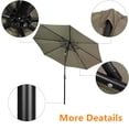 thumbnail image 4 of Parasol de Patio 9 Pi pour l'Extérieur, Parasol de Marché de Table à 8 Nervures Robustes avec Inclinaison et Manivelle, Parasols Centrés Abri Solaire, Protection UV Imperméable, 4 of 8