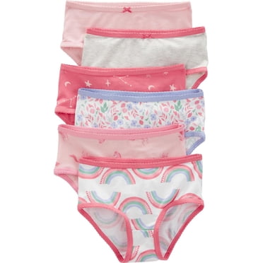 Carter's Child of Mine Girls' 6pk Hipster Briefs