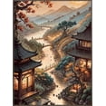 thumbnail image 1 of Kit de Broderie Paysage Architecture Ancienne, Mosaïque, Décoration Complète, 30*40cm, Cadre Non Inclus, 1 of 4