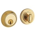thumbnail image 1 of Baldwin 8031003KD12 Traditional Deadbolt, Lifetime Polished Brass, 1 of 1