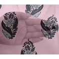 thumbnail image 4 of oneOone Viscose Chiffon Fabric Leaves & Floral Block Print Fabric BTY 42 Inch Wide, 4 of 5