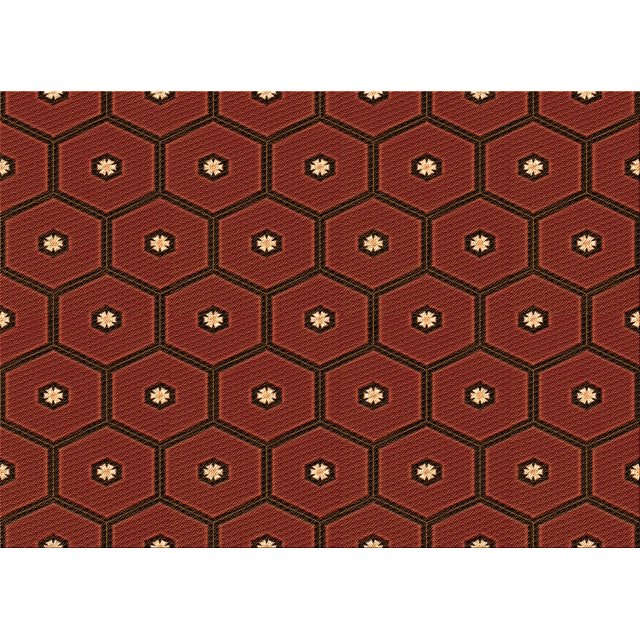 Ahgly Company Machine Washable Indoor Rectangle Transitional Mahogany Brown Area Rugs, 7' x 9'