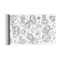 thumbnail image 3 of Rongfmy Grand Rouleau de Papier à Colorier pour Enfants Motifs Riches Cadeaux d'Anniversaire Astronaute Planète, 3 of 8
