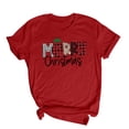 thumbnail image 2 of Jsaierl T-Shirts Joyeux Noël pour Femmes T-Shirts Graphiques Amusants Manches Courtes Col Rond Hauts Cadeaux des Fêtes, 2 of 4