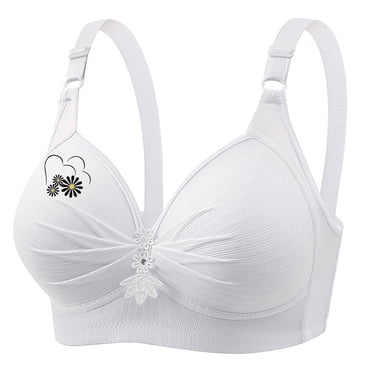 Women's Printed Plus Size Daily Bra Underwear Without Underwire
